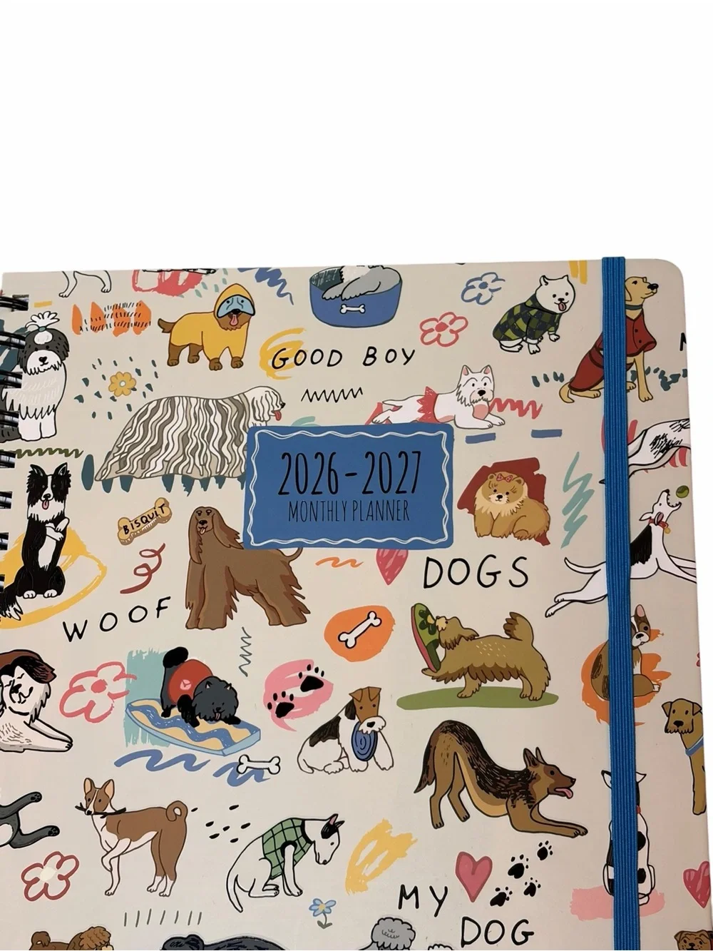The Creative Expert Dog Love Hard Cover 17-Month Planner 8/26 - 12/27 Stickers